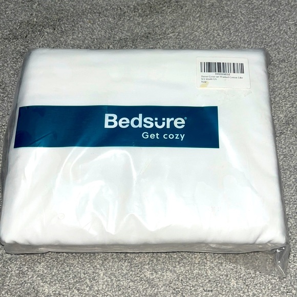 Bedsure Bedding Brand New Bedsure White Duvet Cover Set Queen